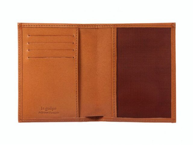 La Guêpe - Petite Maroquinerie - Fin portefeuille "Luxe" en cuir gold protège l'essentiel - 12 cm - PM-021-01