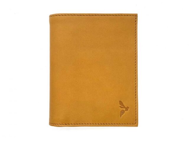 La Guêpe - Petite Maroquinerie - Fin portefeuille "Luxe" en cuir gold protège l'essentiel - 12 cm - PM-021-01