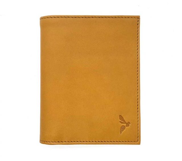 La Guêpe - Petite Maroquinerie - Fin portefeuille "Luxe" en cuir gold protège l'essentiel - 12 cm - PM-021-01