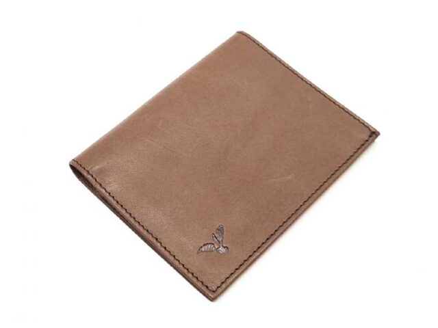 La Guêpe - Petite Maroquinerie - Fin portefeuille "Luxe" en cuir marron protège l'essentiel - 12 cm - PM-021-01