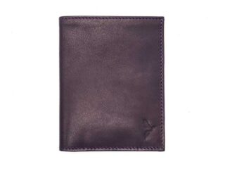 La Guêpe - Fin portefeuille “Luxe” en cuir myrtille protège l’essentiel – 12 cm – PM-021-01