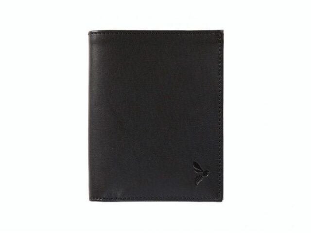 La Guêpe - Petite Maroquinerie - Fin portefeuille "Luxe" en cuir noir protège l'essentiel - 12 cm - PM-021-01