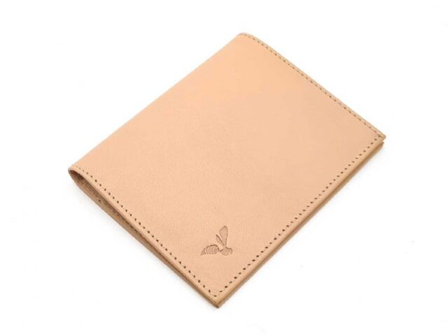 La Guêpe - Petite Maroquinerie - Fin portefeuille "Luxe" en cuir nude protège l'essentiel - 12 cm - PM-021-01