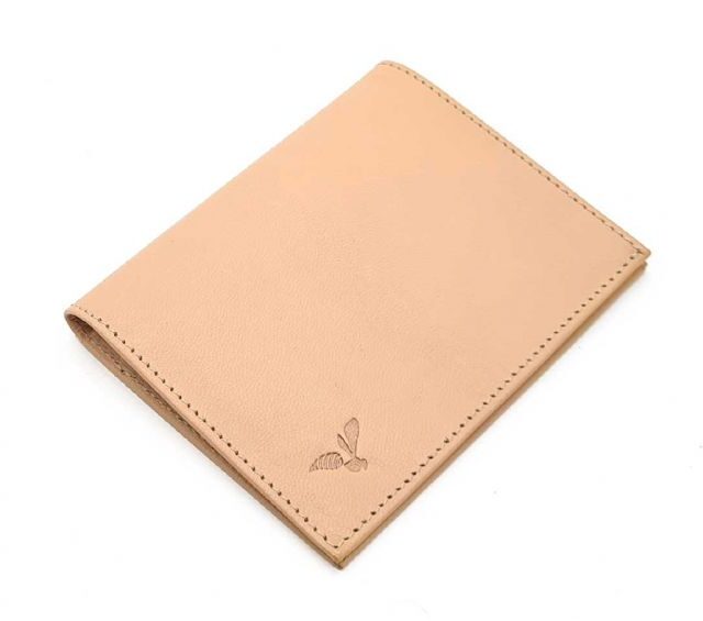 La Guêpe - Petite Maroquinerie - Fin portefeuille "Luxe" en cuir nude protège l'essentiel - 12 cm - PM-021-01