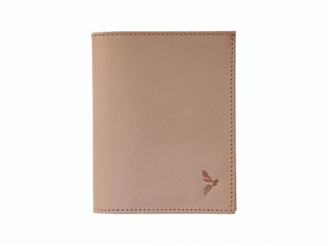 La Guêpe - Petite Maroquinerie - Fin portefeuille "Luxe" en cuir nude protège l'essentiel - 12 cm - PM-021-01