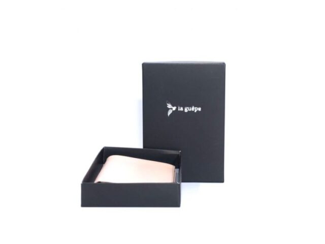 La Guêpe - Petite Maroquinerie - Fin portefeuille "Luxe" en cuir nude protège l'essentiel - 12 cm - PM-021-01