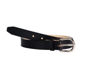 La Guêpe - Fine ceinture femme en cuir bleu nuit 5083  Choisir