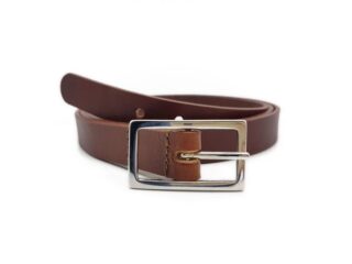 La Guêpe - Fine ceinture femme en cuir cannelle 4087  Choisir