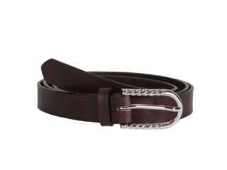 Fine ceinture femme en cuir marron foncé 4082 Choisir par la marque La Guêpe La Guêpe - Fine ceinture femme en cuir marron foncé 4082 Choisir