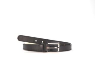 La Guêpe - Fine ceinture femme en cuir noir 5086 Choisir