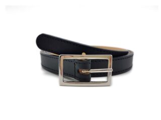 La Guêpe - Fine ceinture femme en cuir noir 5087  Choisir