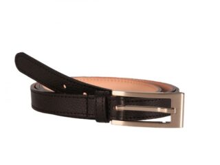 La Guêpe - Fine ceinture femme en cuir noir 7022 Choisir