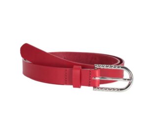 La Guêpe - Fine ceinture femme en cuir rouge 4082 Choisir