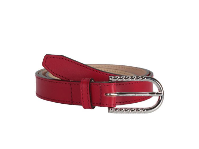 fine ceinture femme en cuir rouge 5082 La Guêpe - Ceintures - Fine ceinture femme en cuir rouge 5082 Choisir