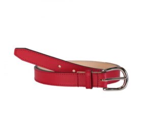 La Guêpe - Fine ceinture femme en cuir rouge 5083  Choisir