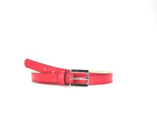 La Guêpe - Fine ceinture femme en cuir rouge 5086 Choisir