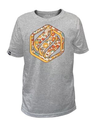 Adrenagliss - FLOWER POWER  TEE SHIRT ENFANT FABRIQUÉ EN FRANCE EN COTON BIO