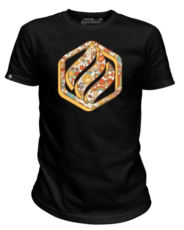 Adrenagliss - FLOWER POWER – TEE SHIRT HOMME MANCHES COURTES FABRIQUÉ EN FRANCE EN COTON BIO