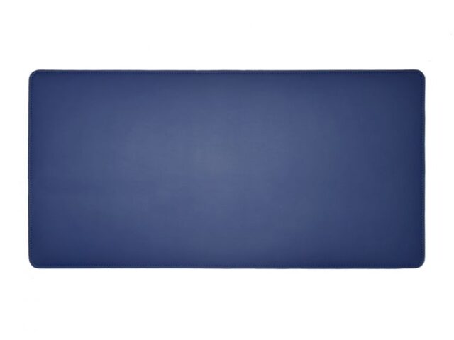 Lavoisier Maroquinier - Grand sous-main en cuir bleu cobalt - 80x40 cm