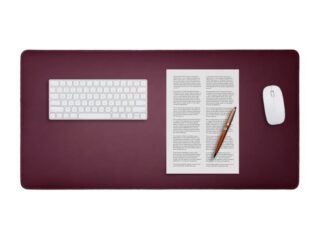 Grand sous-main en cuir bordeaux – 80×40 cm par la marque LAVOISIER Maroquinier LAVOISIER Maroquinier - Grand sous-main en cuir bordeaux – 80×40 cm