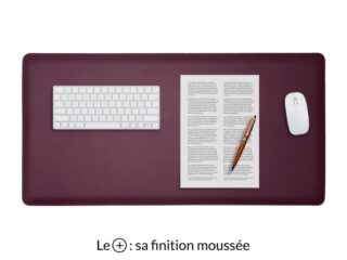 Grand sous-main en cuir bordeaux “Premium” – 80×40 cm par la marque LAVOISIER Maroquinier LAVOISIER Maroquinier - Grand sous-main en cuir bordeaux “Premium” – 80×40 cm