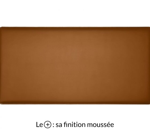 Lavoisier Maroquinier - Grand sous-main en cuir gold "Premium" - 80x40 cm