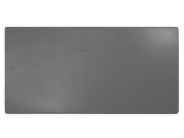 Lavoisier Maroquinier - Grand sous-main en cuir gris fer - 80x40 cm