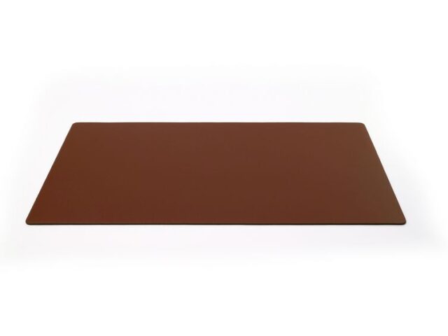 Lavoisier Maroquinier - Grand sous-main en cuir marron - 80x40 cm