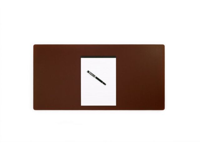 Lavoisier Maroquinier - Grand sous-main en cuir marron - 80x40 cm