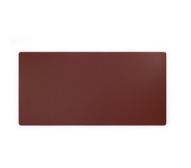 Lavoisier Maroquinier - Grand sous-main en cuir marron - 80x40 cm