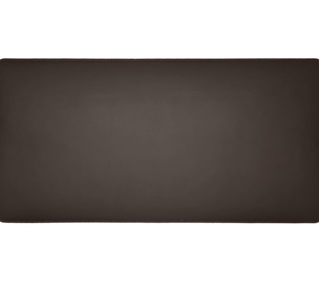Lavoisier Maroquinier - Grand sous-main en cuir marron foncé - 80x40 cm