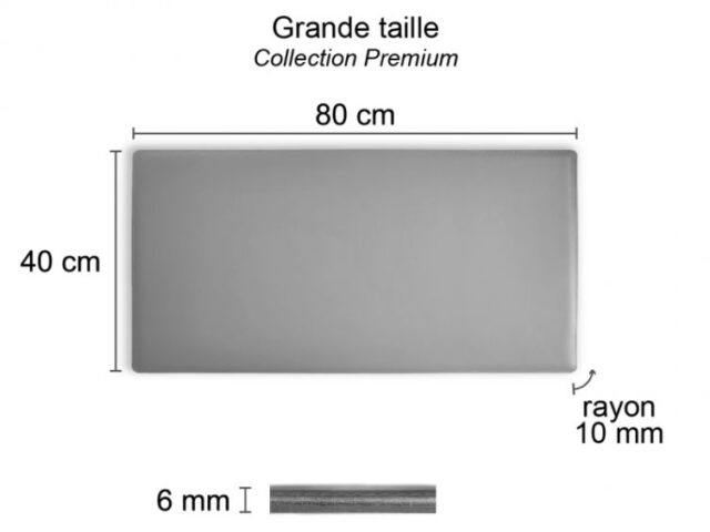 Lavoisier Maroquinier - Grand sous-main en cuir marron foncé "Premium" - 80x40 cm