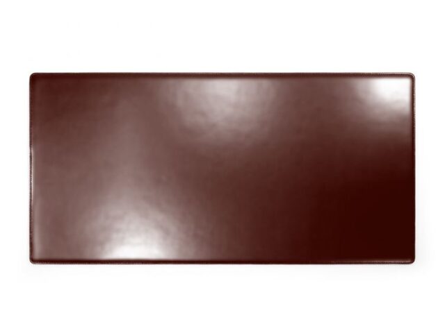 Lavoisier Maroquinier - Grand sous-main en cuir marron "Premium" - 80x40 cm