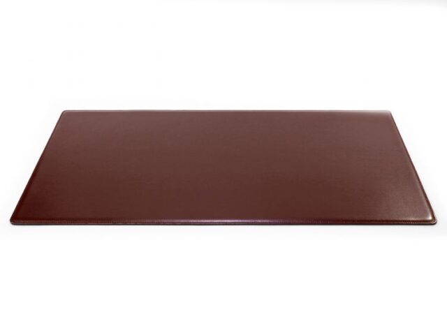 Lavoisier Maroquinier - Grand sous-main en cuir marron "Premium" - 80x40 cm