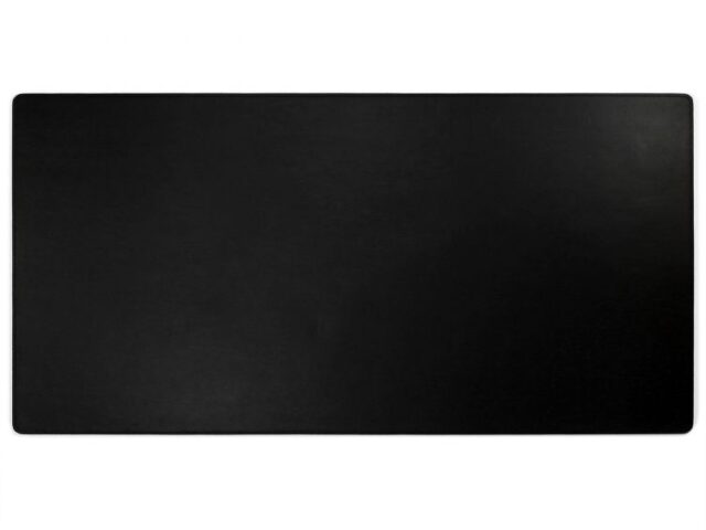 Lavoisier Maroquinier - Grand sous-main en cuir noir - 80x40 cm