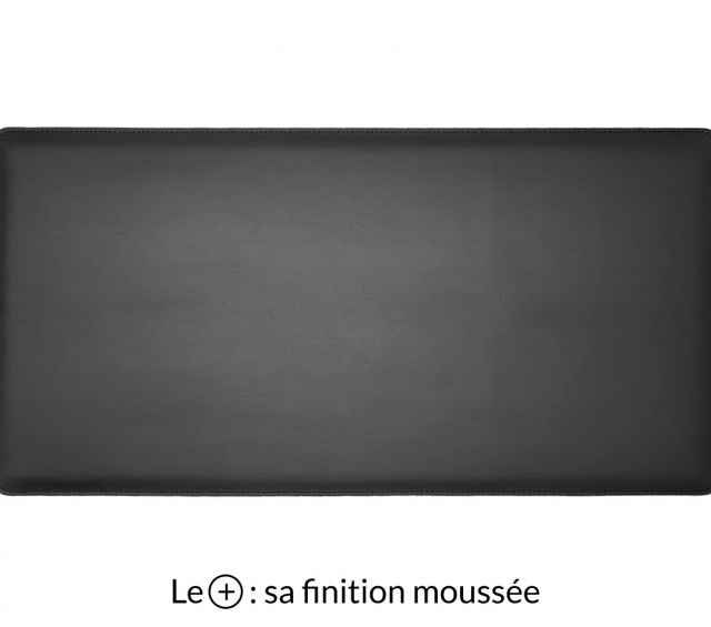 Lavoisier Maroquinier - Grand sous-main en cuir noir "Premium" - 80x40 cm