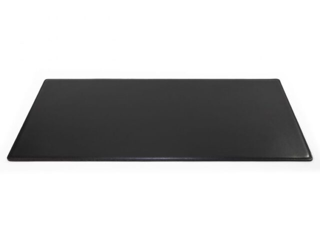 Lavoisier Maroquinier - Grand sous-main en cuir noir "Premium" - 80x40 cm