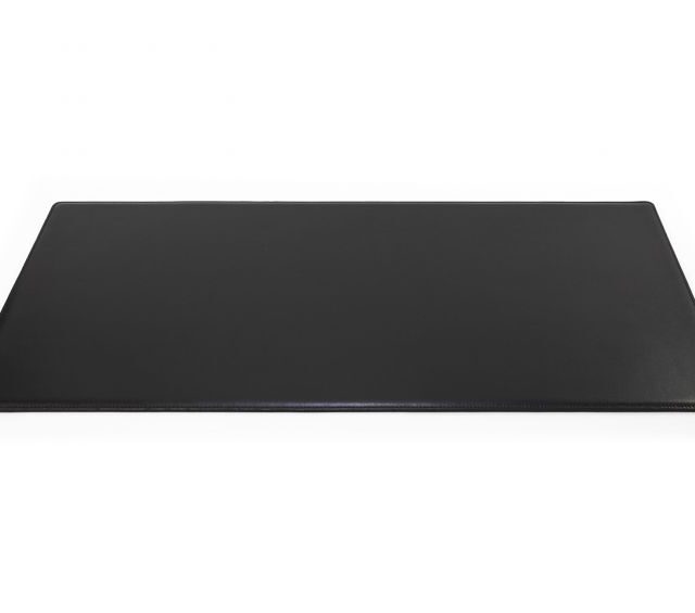 Lavoisier Maroquinier - Grand sous-main en cuir noir "Premium" - 80x40 cm