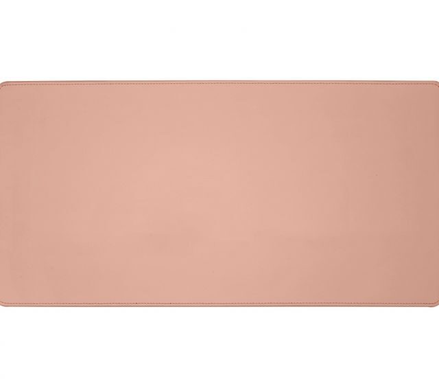 Lavoisier Maroquinier - Grand sous-main en cuir rose - 80x40 cm