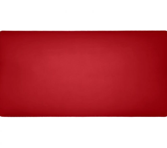 Lavoisier Maroquinier - Grand sous-main en cuir rouge coquelicot - 80x40 cm