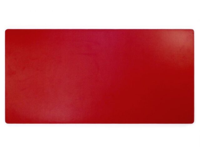 Lavoisier Maroquinier - Grand sous-main en cuir rouge coquelicot - 80x40 cm