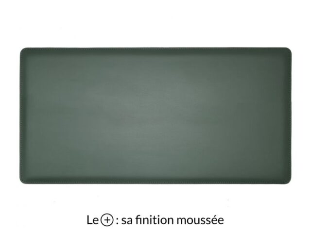 Lavoisier Maroquinier - Grand sous-main en cuir vert anglais "Premium" - 80x40 cm