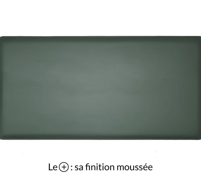 Lavoisier Maroquinier - Grand sous-main en cuir vert anglais "Premium" - 80x40 cm