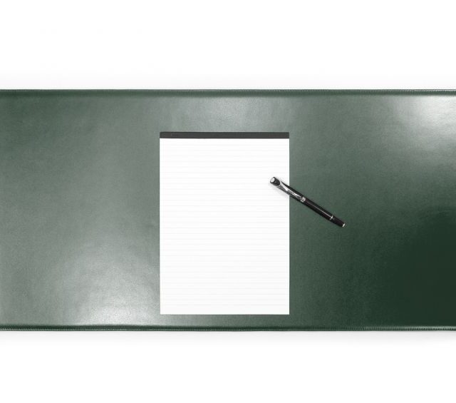 Lavoisier Maroquinier - Grand sous-main en cuir vert anglais "Premium" - 80x40 cm