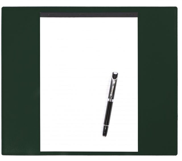 Lavoisier Maroquinier - Grand tapis de souris en cuir vert anglais - XL - 38x32 cm