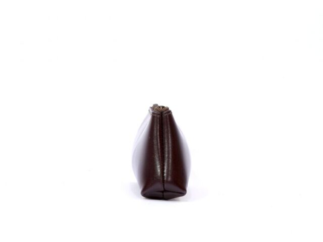 Lavoisier Maroquinier - Grande trousse triangle en cuir vert