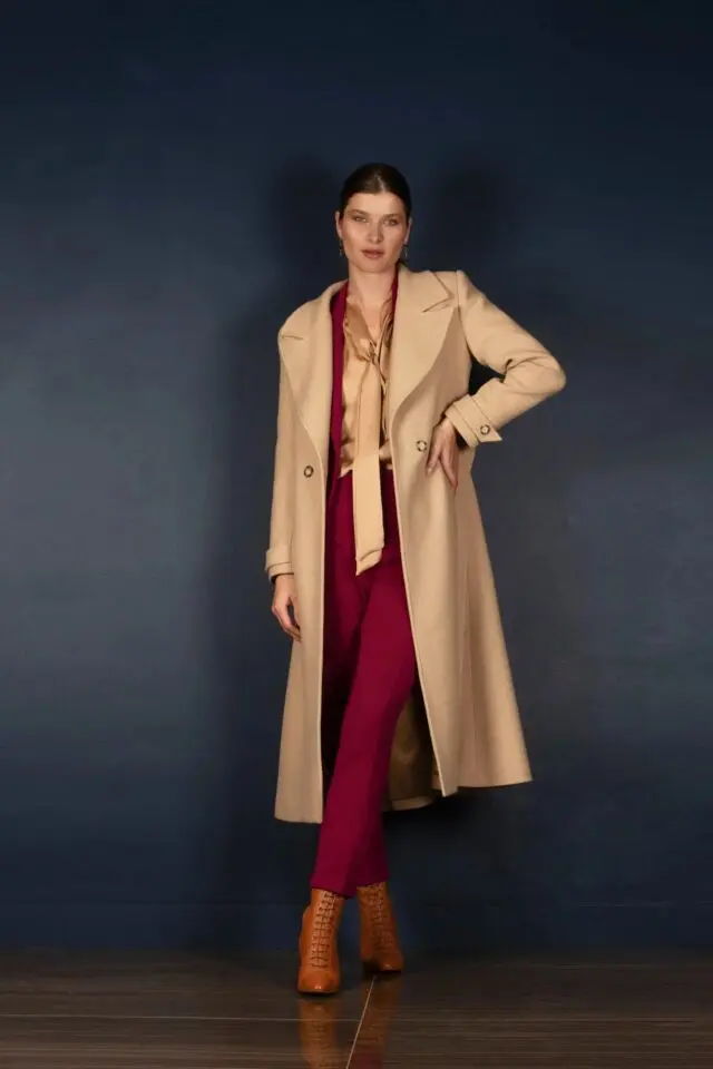 My tailor is Joh - Manteau Long Femme Laine Camel Palace