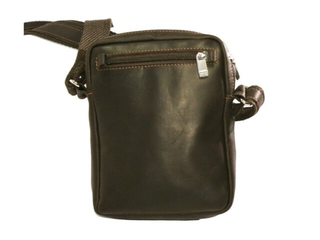 La Guêpe - Petite Maroquinerie - Sacoche en cuir marron - 656