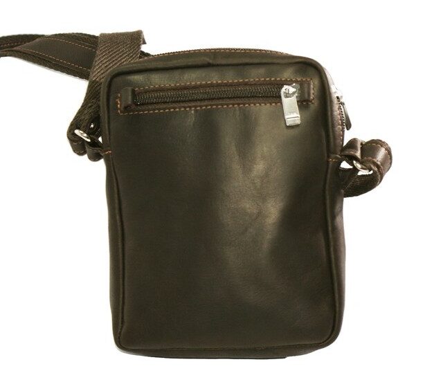 La Guêpe - Petite Maroquinerie - Sacoche en cuir marron - 656