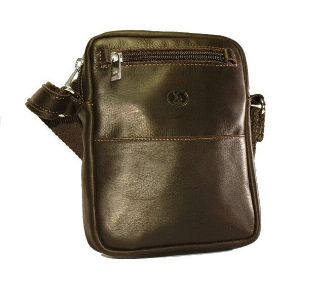 La Guêpe - Petite Maroquinerie - Sacoche en cuir marron - 656